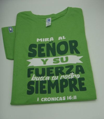 Camiseta “Mira al Señor y su fuerza busca su rostro siempre” 3 img 3788 Camiseta “Mira al Señor y su fuerza busca su rostro siempre”